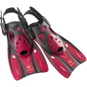 リーフツアラー ReefTourer リーフツアラー コンパクトストラップフィン メタリックダークレッド MDR M RF0106