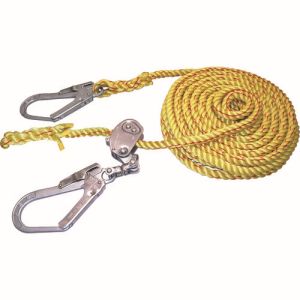 まつうら工業 まつうら工業 NEW-TETORON-WF-1620 ニューテトロン水平親綱 16mm ×20m 両端フック、片側緊張器付