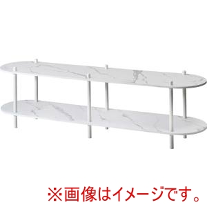 東谷 東谷 PT-563WH オープンラック2段 ホワイト メーカー直送 代引不可 北海道沖縄離島不可