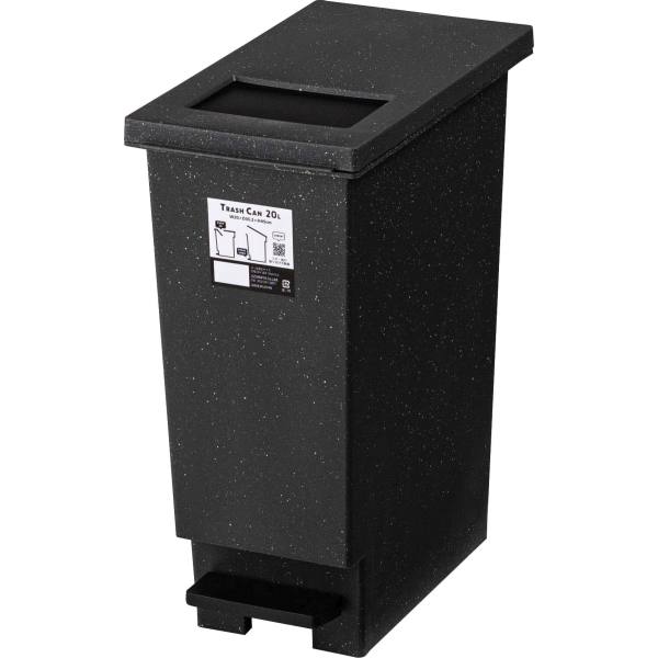  東谷 東谷 LFS-860BK トラッシュカン 20L ブラック メーカー直送 代引不可 北海道沖縄離島不可