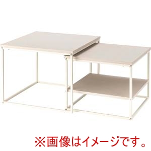 東谷 東谷 COU-003LBE スクエア ネストテーブル ライトベージュ メーカー直送 代引不可 北海道沖縄離島不可
