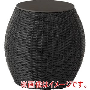 東谷 東谷 VET-801BK バレルラウンドサイドテーブル ブラック メーカー直送 代引不可 北海道沖縄離島不可