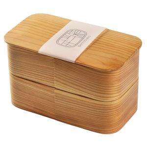 ヤマコー 用美 YAMACO ヤマコー 日本の弁当箱 長角 二段箱入 80186 用美