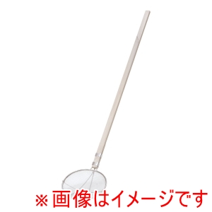 スリースノー スリースノー TS ステンレス木柄給食用すくい網 丸型 24cm 荒目 6.5メッシュ