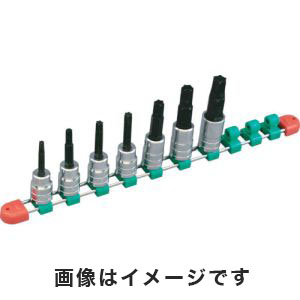 KTC 京都機械工具 KTC TBT4L07TH 12.7sq. ロングT型 いじり止め トルクス ビットソケットセット 7コ組