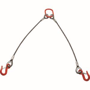 トラスコ TRUSCO トラスコ TWEL-2P-12S1 2本吊りアルミロックスリング フック付き 12mmX1m TRUSCO メーカー直送 代引不可 沖縄 離島不可