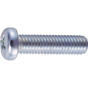 トラスコ TRUSCO トラスコ ナベ頭小ネジ ユニクロ 全ネジ M6×12 100本入 1PK B01-0612