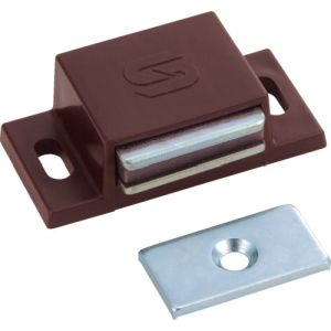 トラスコ TRUSCO トラスコ TSM-41-BR マグネットキャッチ 樹脂製 L40mm 茶 樹脂製 TRUSCO
