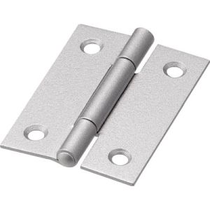 トラスコ TRUSCO トラスコ 888-51SV スチール製厚口蝶番 シルバー塗装仕上げ 全長51mm 10個入 TRUSCO