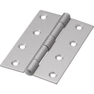 トラスコ TRUSCO トラスコ 888-102SV スチール製厚口蝶番 シルバー塗装仕上げ 全長102mm 4個入 TRUSCO