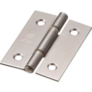 トラスコ TRUSCO トラスコ ステンレス製厚口蝶番 ナイロンリング入 全長51mm 4個入 ST-888NR-51HL