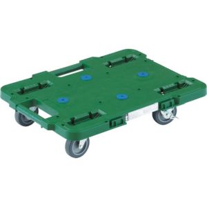 トラスコ TRUSCO トラスコ ルートバン 370×500 4輪自在 S付 緑 MPB-500JS-GN