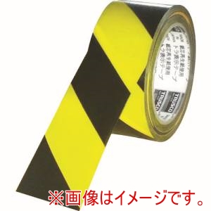トラスコ TRUSCO トラスコ TRTR-5025YB トラ表示テープ 50mm×25m 黄黒