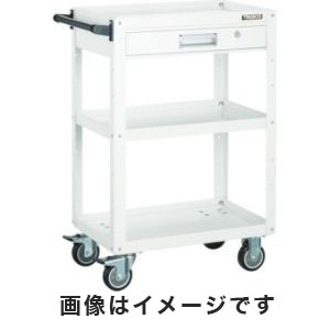 トラスコ中山 TRUSCO イーグルワゴン 750X500 引出付 ウレタン車輪 YG色 EGW-773VU-YG メーカー直送 代引不可