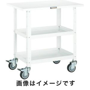 トラスコ中山 TRUSCO バーディワゴン 600X400 天板付 ウレタン車輪 YG色 BDW-962TU-YG メーカー直送 代引不可