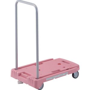 トラスコ TRUSCO トラスコ MP-6039N2-P-JS 樹脂台車 こまわり君 省音G車輪 600×390 ピンク 樹脂S付 メーカー直送 代引不可 一部地域不可