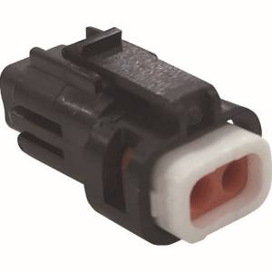 トラスコ TRUSCO トラスコ P-CB01A6-02B0-01 防水コネクタ ソケットハウジング 10個入 芯数2 被覆外径φ1.0～1.3 黒 TRUSCO