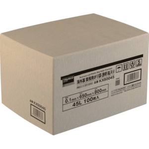 トラスコ TRUSCO トラスコ KXS0070 海外製 業務用ポリ袋 透明 箱入 0.1×70L 100枚入 TRUSCO メーカー直送 代引不可 沖縄 離島不可