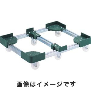 トラスコ中山 TRUSCO 伸縮式コンテナ台車 内寸500-600X600-700 スチール製 FCD6-5060 メーカー直送 代引不可