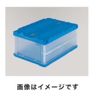 トラスコ TRUSCO トラスコ TR-C30B TM 薄型折りたたみコンテナ 30L ロックフタ付 透明 34.1L TRUSCO