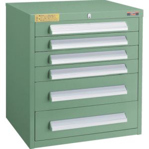 トラスコ TRUSCO トラスコ WLVR-541 GN WLVR型キャビネット 500X412XH540 引出6段 緑 TRUSCO メーカー直送 代引不可 沖縄離島不可
