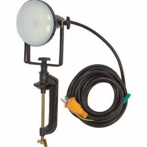 トラスコ中山 TRUSCO LED投光器 DELKURO バイスタイプ 20W 5m アース付 2芯3芯両用タイプ RTLE-205EP-V メーカー直送 代引不可