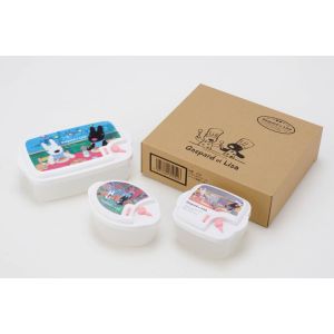 アサヒ ASAHI アサヒ リサとガスパール レンジ容器 3点セット LG22
