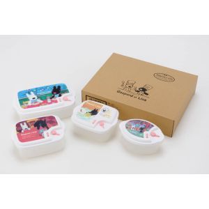 アサヒ ASAHI アサヒ リサとガスパール レンジ容器 4点セット LG23