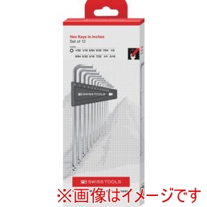 PB スイスツールズ SWISS TOOLS PB スイスツールズ 212Z.LH-12CBB ボールポイント六角レンチセット インチ
